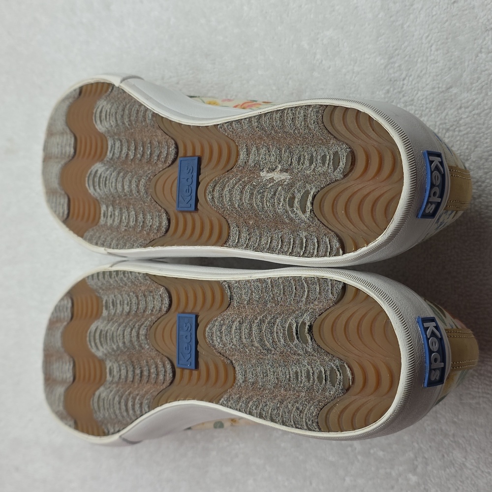 Keds × Rifle Paper Co. Double Decker Wild Wood Floral Sneaker Ladies 9.5 In VGuc - Picture 13 of 16